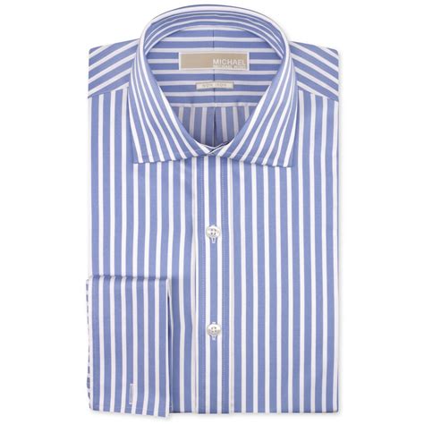 michael kors men's striped dress shirts|Michael Kors men's shirts clearance.